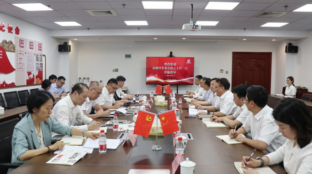 寧波高新區(qū)管委會(huì)主任、黨工委副書記徐云一行蒞臨科信調(diào)研指導(dǎo)